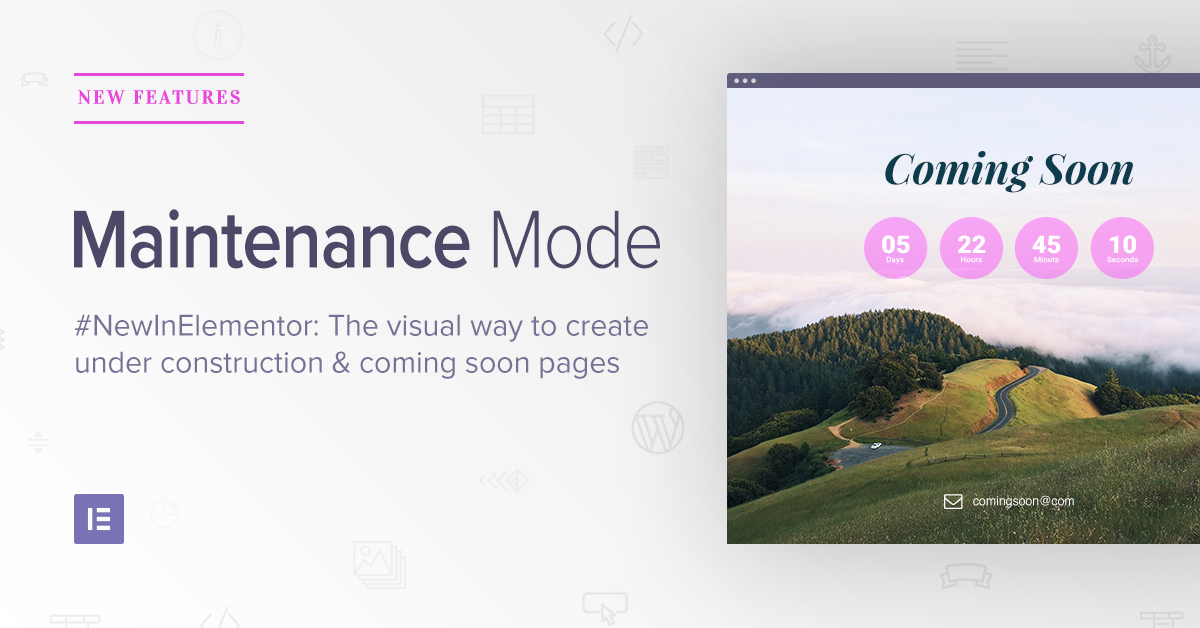 Plug-in de mode de maintenance Elementor WordPress