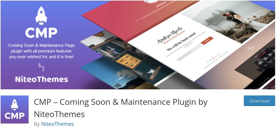 CMP - Bientôt disponible et plugin de maintenance