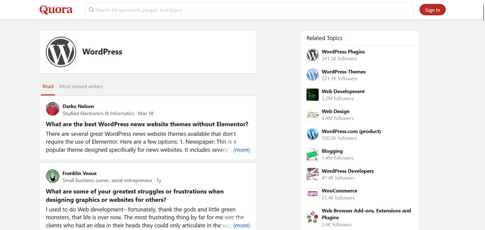 Quora'da wordpress yardımı nerede bulunur?