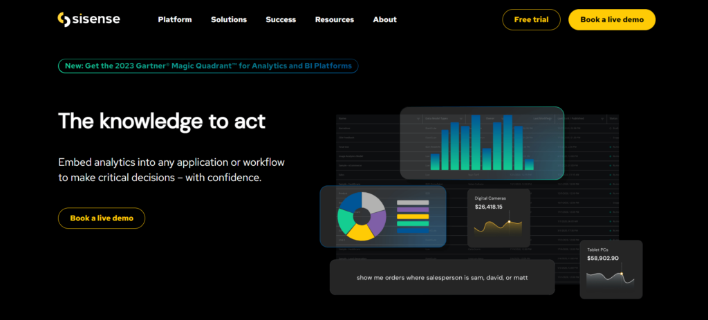 Sisense: Datenanalyse-Tool für Unternehmen