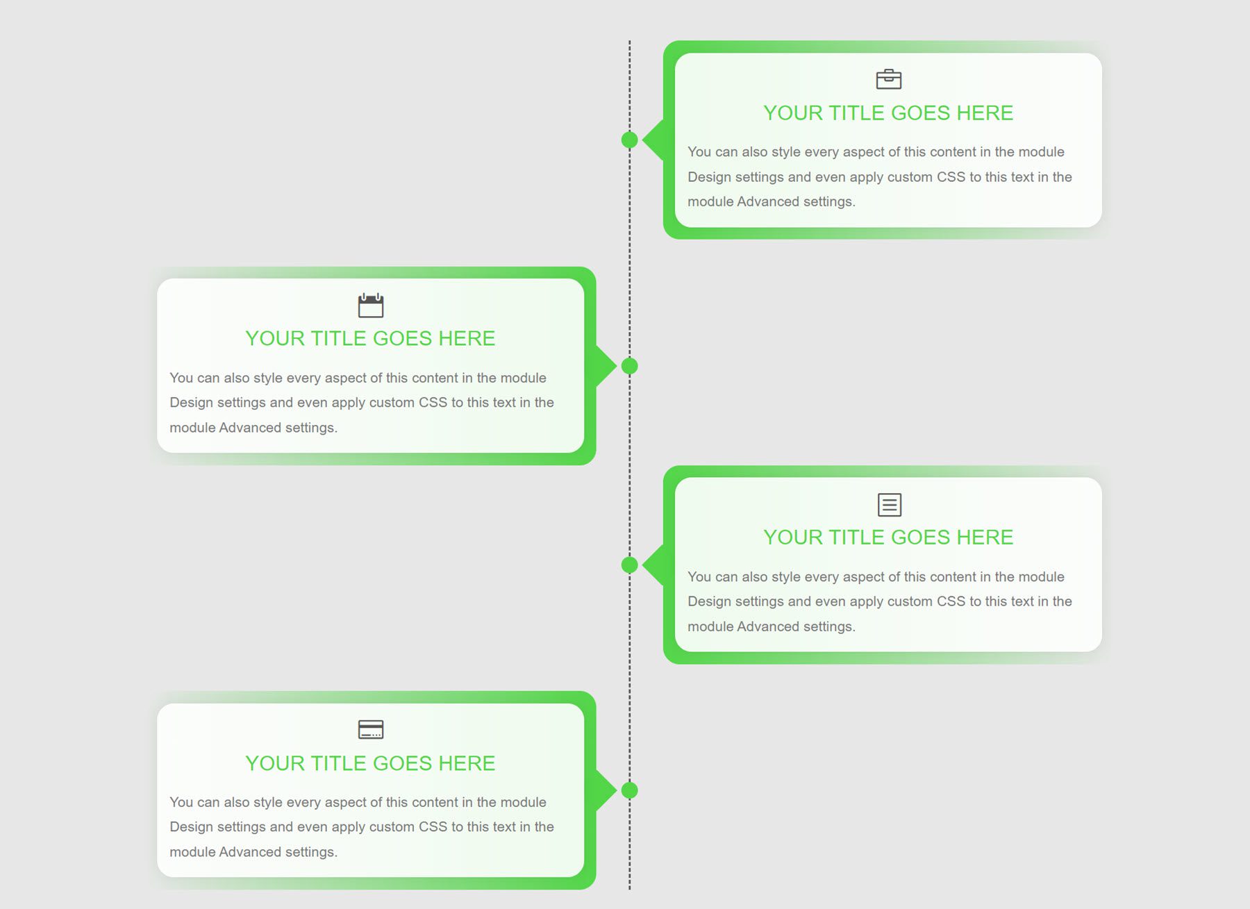 Divi Product Highlight Divi Timeline Layouts Układ pakietu 88