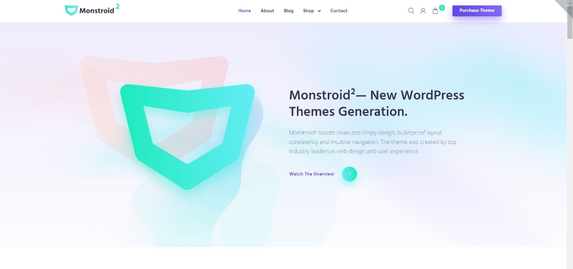 Sito dimostrativo del tema WordPress di Elementor modulare multiuso Monstroid2