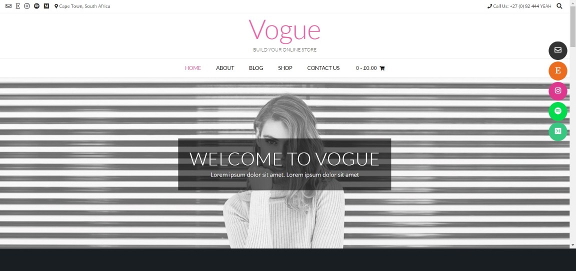 ธีม WordPress ของ Vogue Kaira