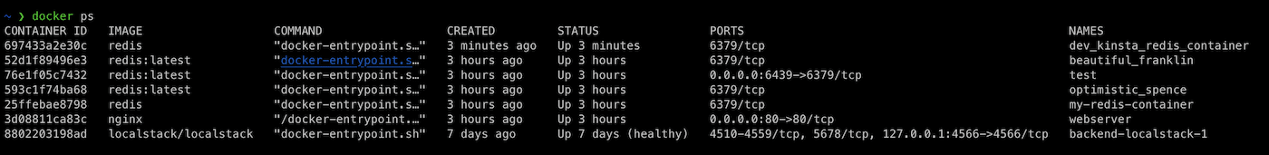 Redis'in bir kapsayıcıda çalışır durumda olduğunu doğrulayın