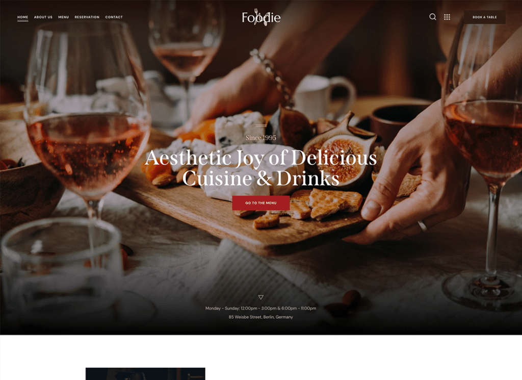 Buongustaio | Tema WordPress Multiskin di Food & Wine Elementor