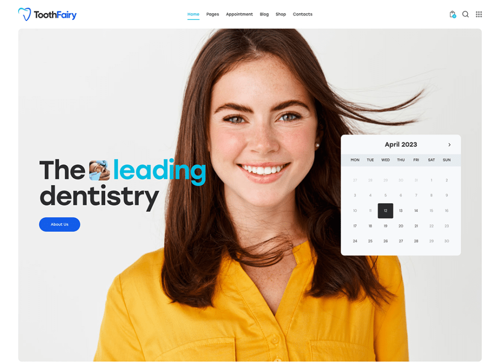 Зубная фея — тема WordPress для стоматолога и медицинского одонтолога