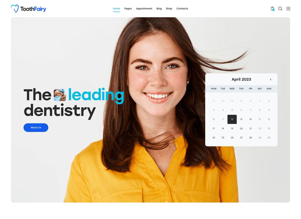 Tooth Fairy - Tema WordPress pentru dentist și odontolog medical