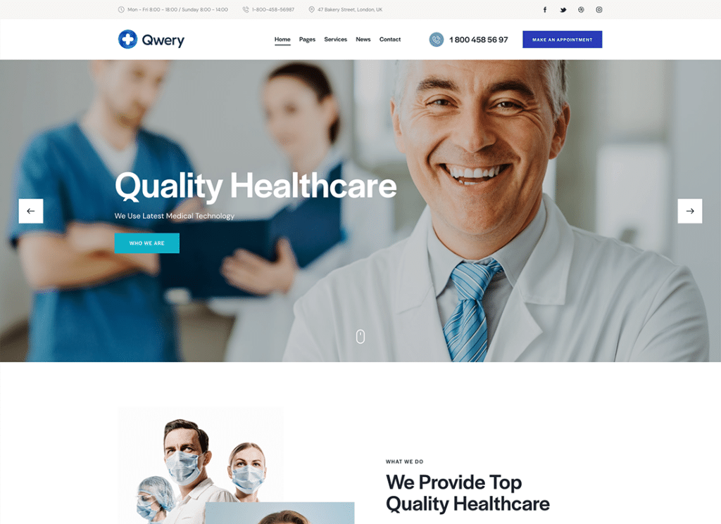 Qwery - Tema multiusos de WordPress y WooCommerce para empresas + ChatGPT