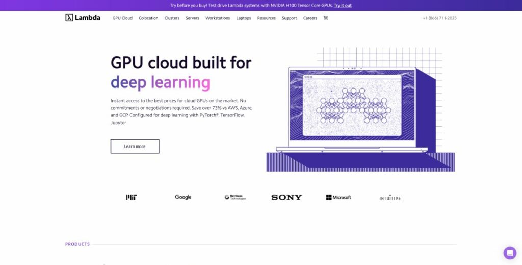 استضافة Lambda GPU