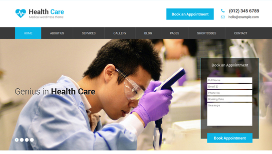 tema WordPress medico