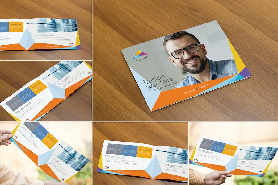 Fotorealistische Broschüren-Mockups -