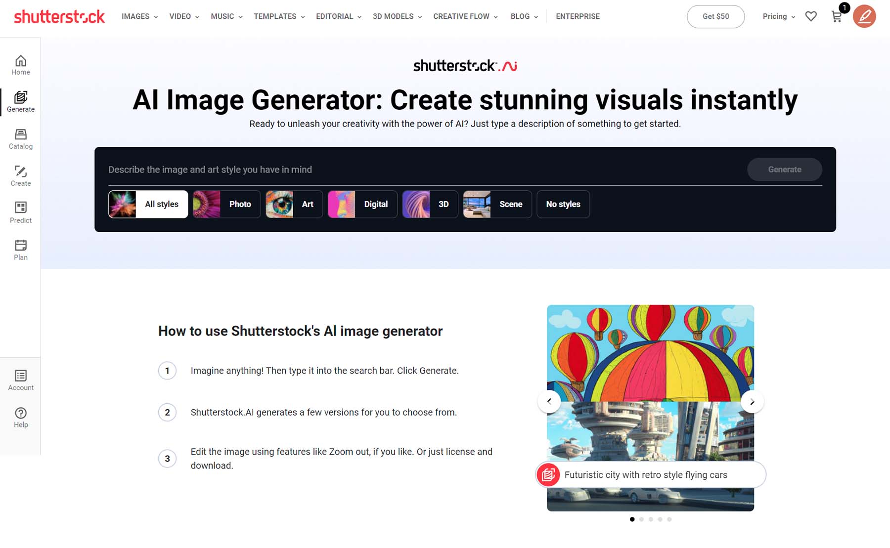 AI ของ Shutterstock