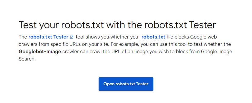 ผู้ทดสอบ Google Robots.txt