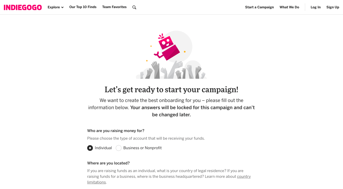 เริ่มแคมเปญคราวด์ฟันดิ้งบน Indiegogo