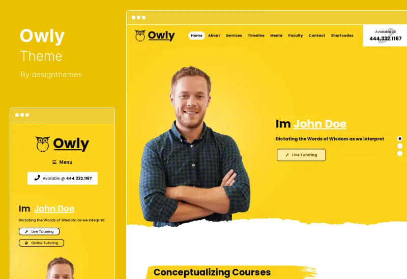 Tema Owly - Tutoraggio e tema WordPress per l'e-learning