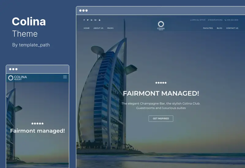 Tema Colina - Tema WordPress per resort e hotel