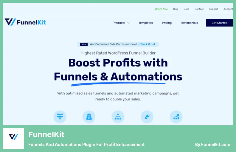 FunnelKit Plugin - Funnel e plug-in di automazione per il miglioramento del profitto