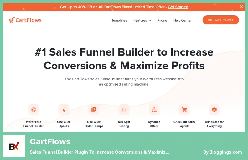 Plugin CartFlows - Plugin per la creazione di funnel di vendita per aumentare le conversioni e massimizzare i profitti