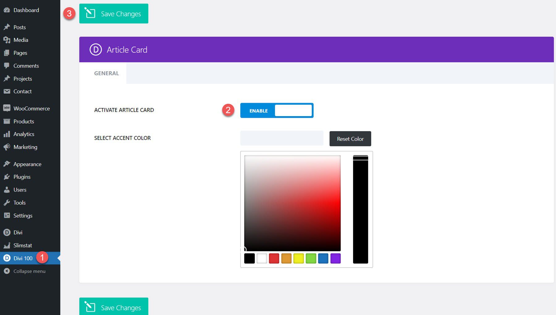 Punto destacado del producto Divi: configuración de la tarjeta de artículo de DiviCity