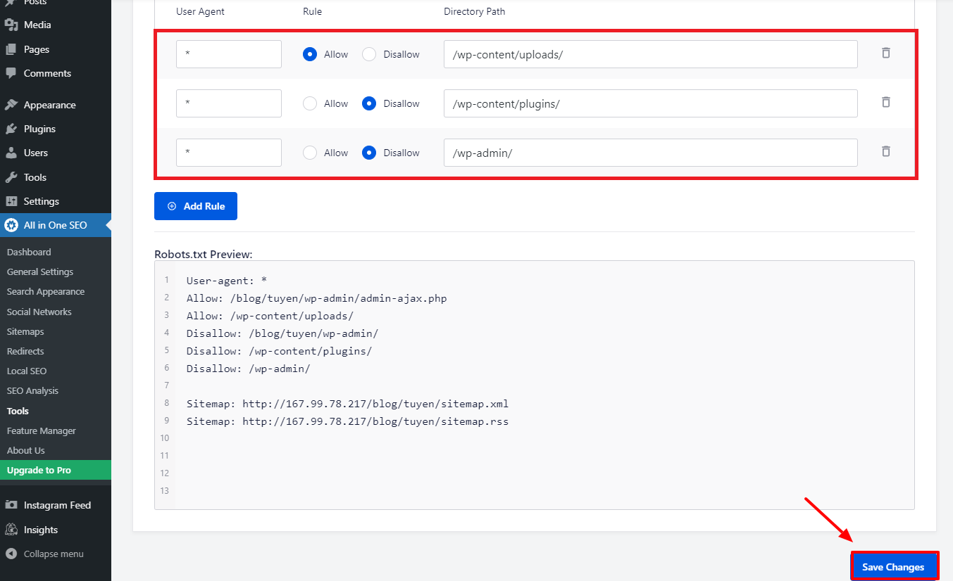 Wordpress Robots.txt 6 최적화