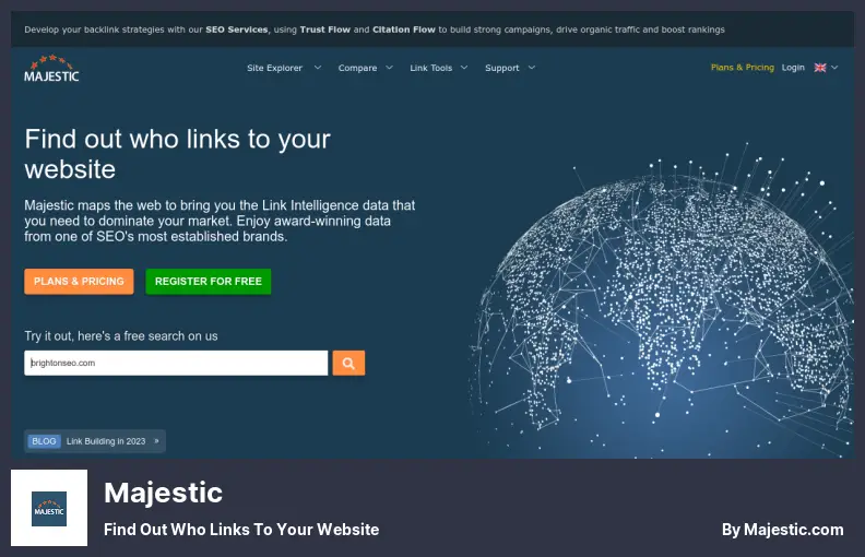 Majestic – Finden Sie heraus, wer auf Ihre Website verlinkt