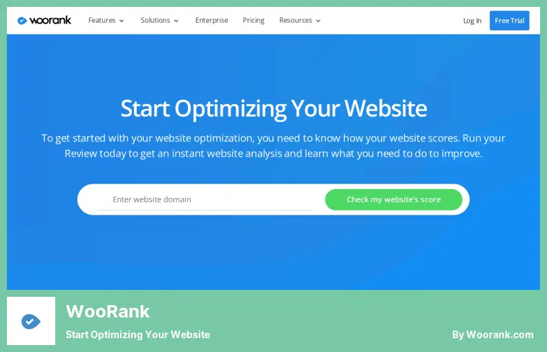 WooRank - Web Sitenizi Optimize Etmeye Başlayın