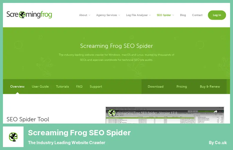 Screaming Frog SEO Spider - Crawlerul de site-uri web lider în industrie