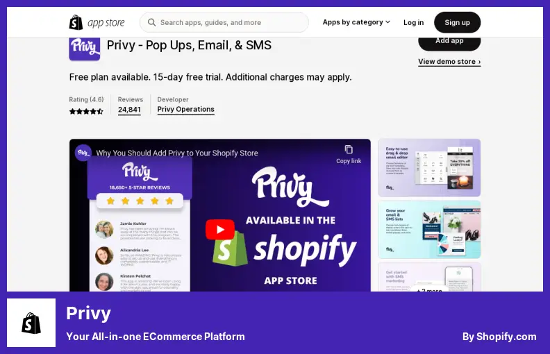 Privy: la tua piattaforma di e-commerce all-in-one