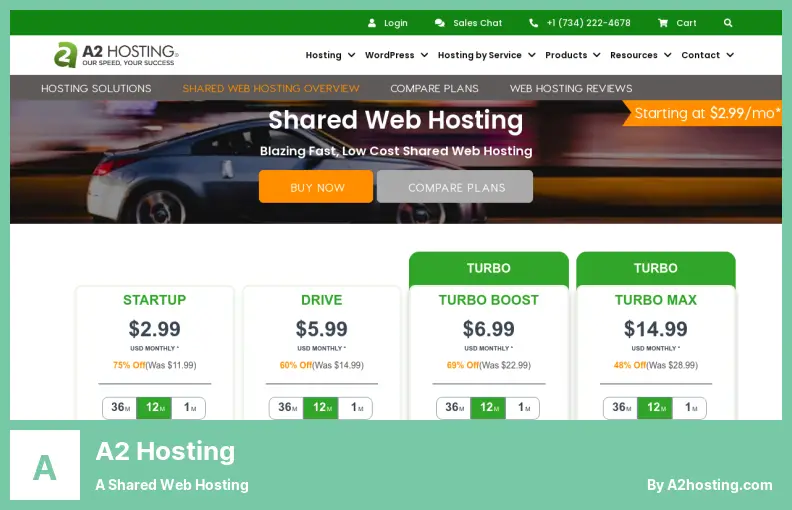 A2 Hosting – ein Shared Web Hosting