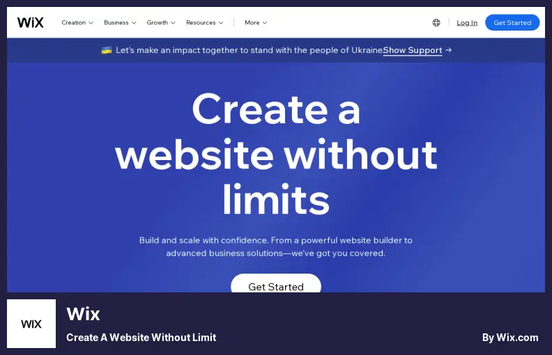 Wix - Crea un sitio web sin límite