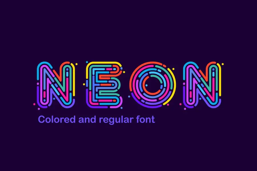 Neonowy kolor -