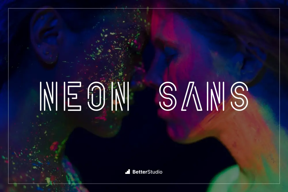 neonowe sans-