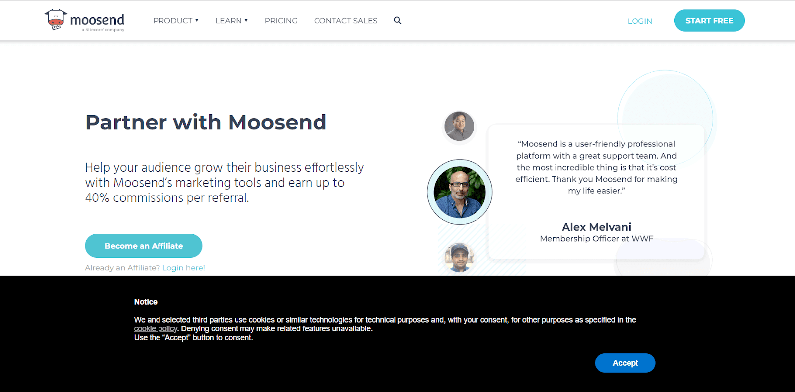 Moosend: Business Affiliate Program