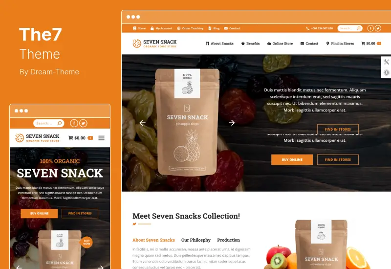 The7 Theme - Site Web și eCommerce Builder pentru tema WordPress