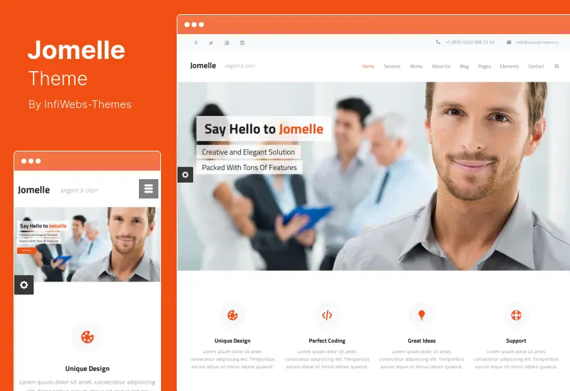 Jomelle Theme - Tema multipropósito de WordPress para empresas