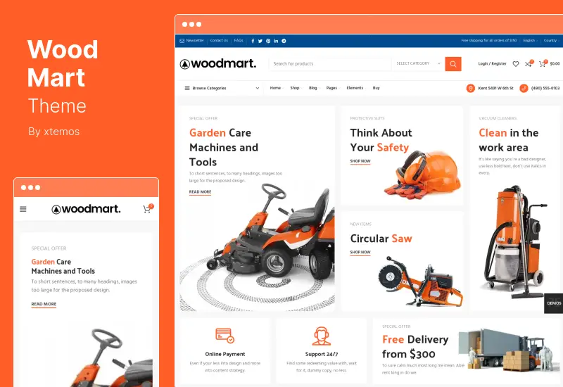 Tema WoodMart - Tema Multiuso WooCommerce