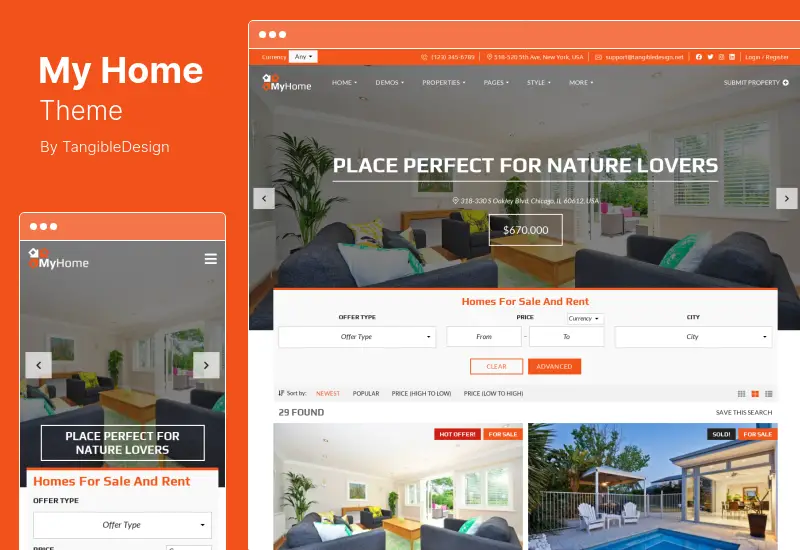 MyHome Theme - Tema WordPress Real Estat