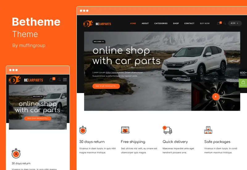 Betheme Theme - Tema responsivo multiuso para WordPress e WooCommerce