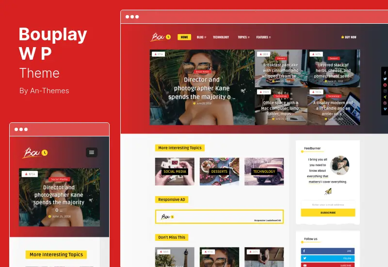 Motyw Bouplay WP — motyw WordPress dla blogerów