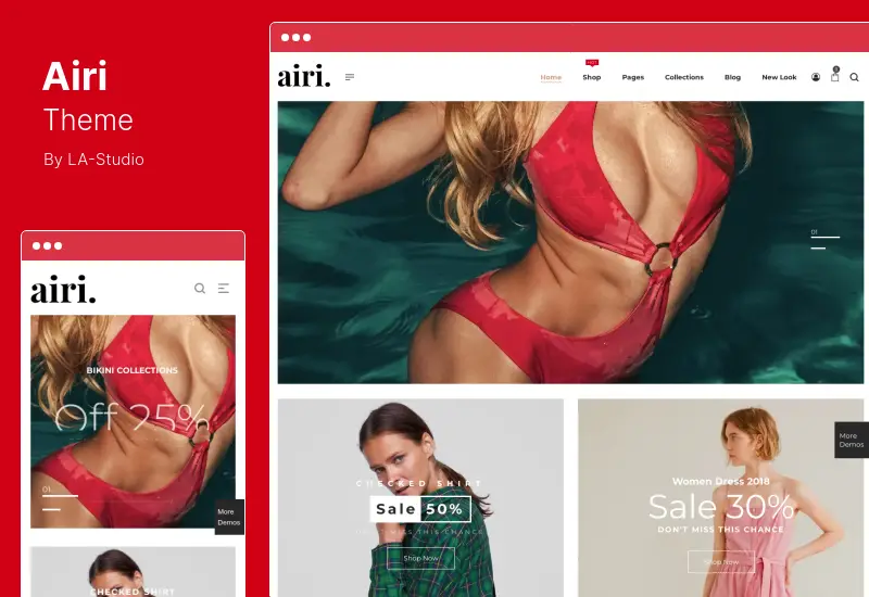 Airi Theme - مظهر WooCommerce نظيف ، بسيط