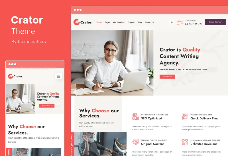 Crator-Theme – Content Writer-WordPress-Theme