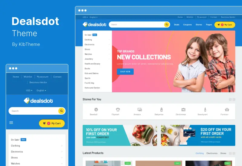 Dealsdot Theme – Multi-Vendor-Marktplatz-Theme