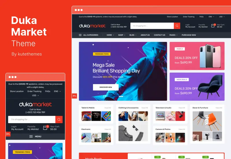 DukaMarket Theme – Mehrzweck-WordPress-Theme