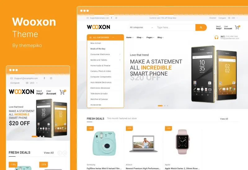 Wooxon テーマ - WooCommerce WordPress テーマ