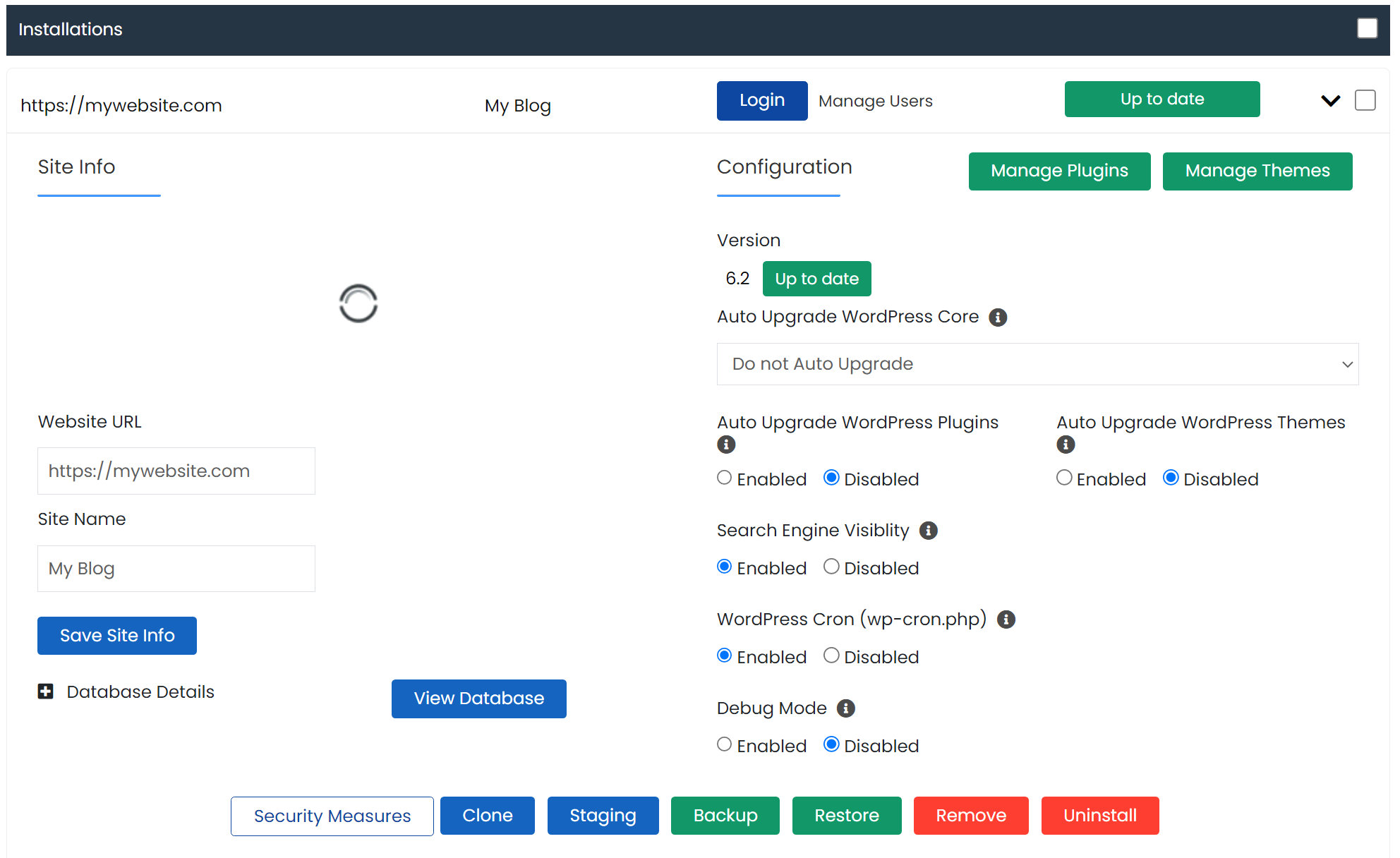 จัดการติดตั้ง WordPress ของคุณโดยใช้ Scala