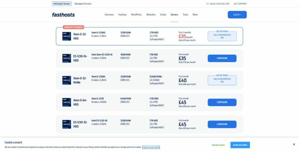 harga server khusus tuan rumah fasts