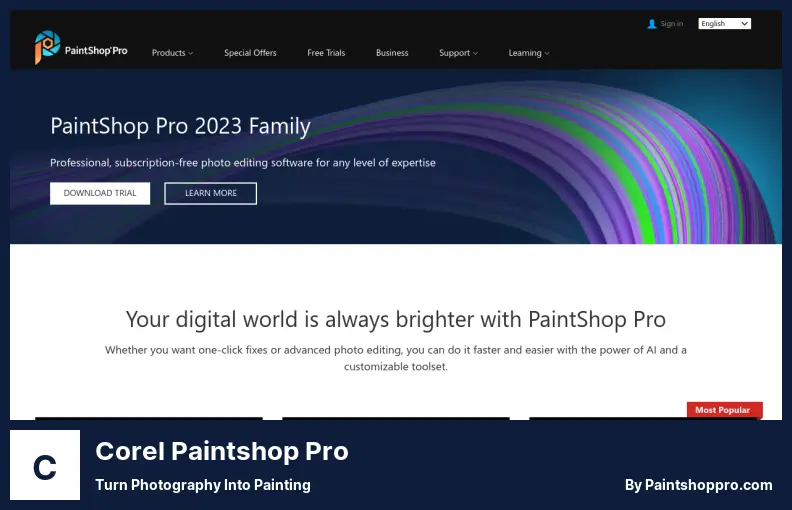 Corel Paintshop Pro - حوّل التصوير الفوتوغرافي إلى رسم