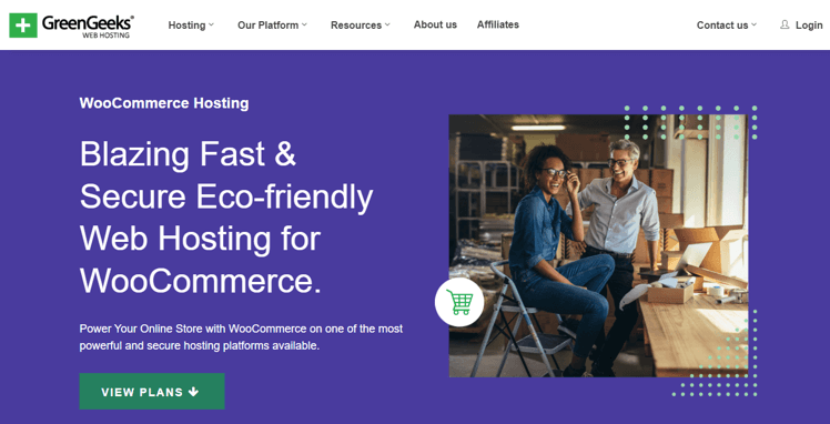 Хостинг WooCommerce от GreenGeeks