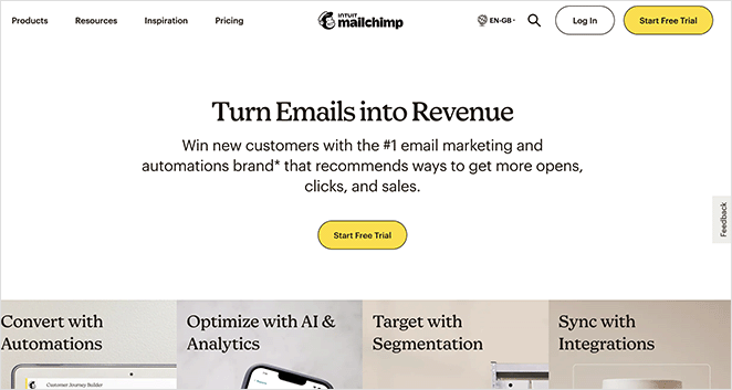 Mailchimp free trial