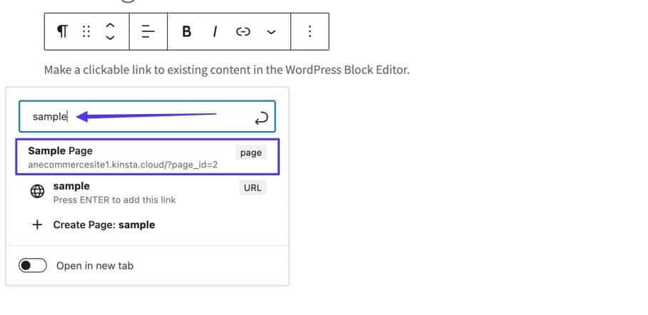 キーワードを入力すると、関連コンテンツの結果が表示されます